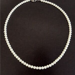 Classic White Pearl Strand Necklace - Elegant Everyday Jewelry